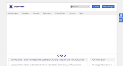Desktop Screenshot of crossbase.de